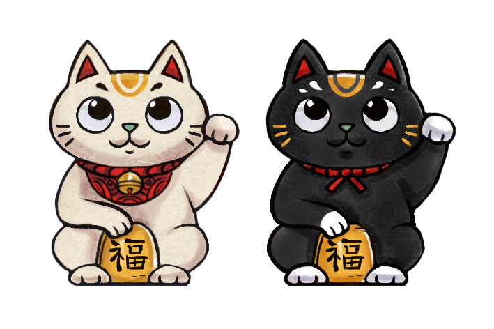 Tokens of Lucky Cats
