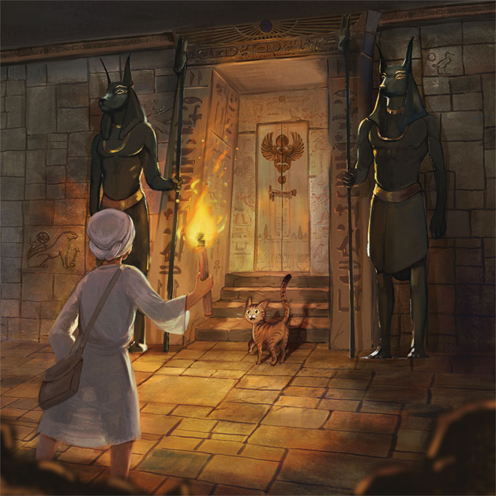 Illustration of a boardgame's box cover
