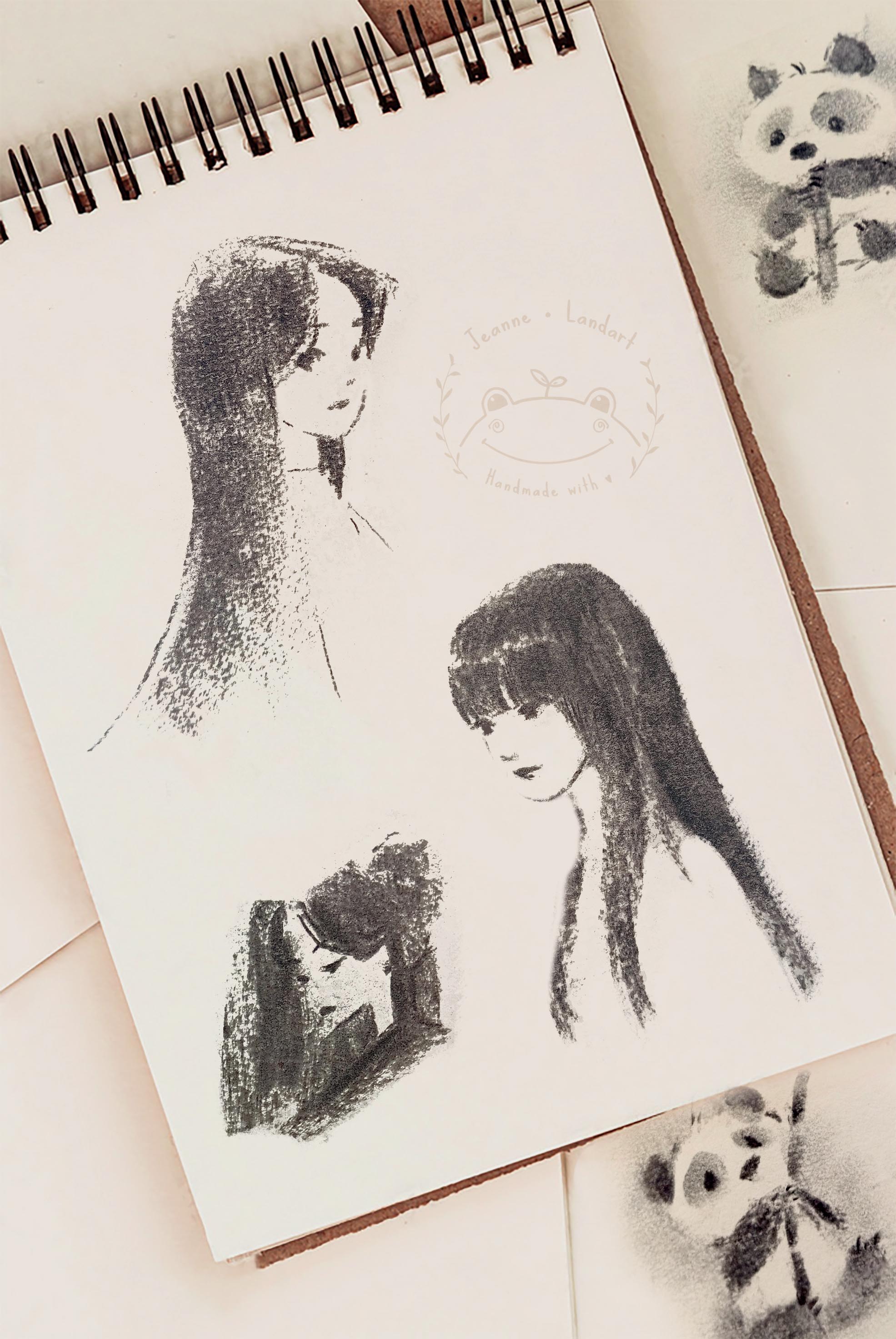 Charcoal sketches