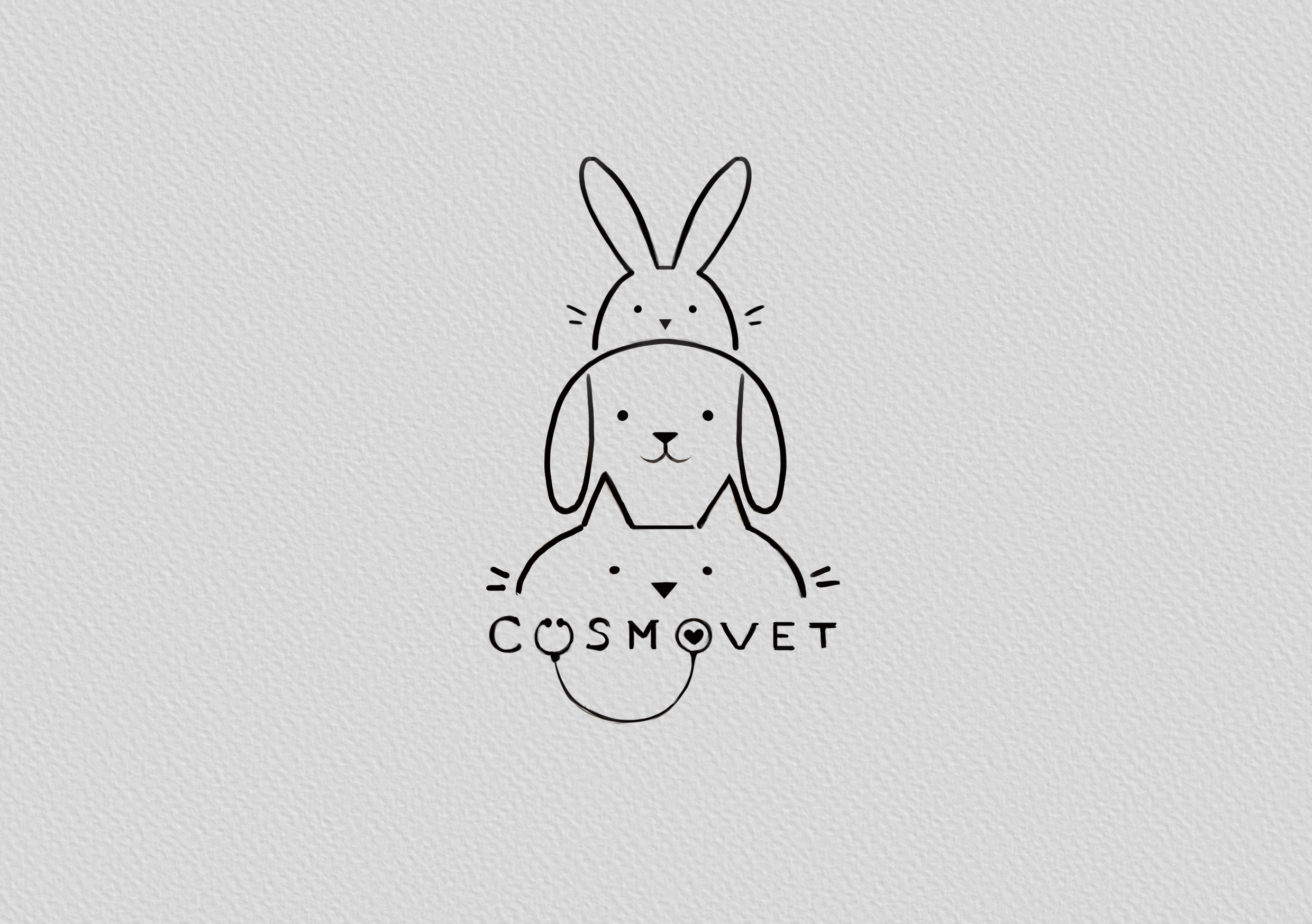 Logo illustration for a veterinary