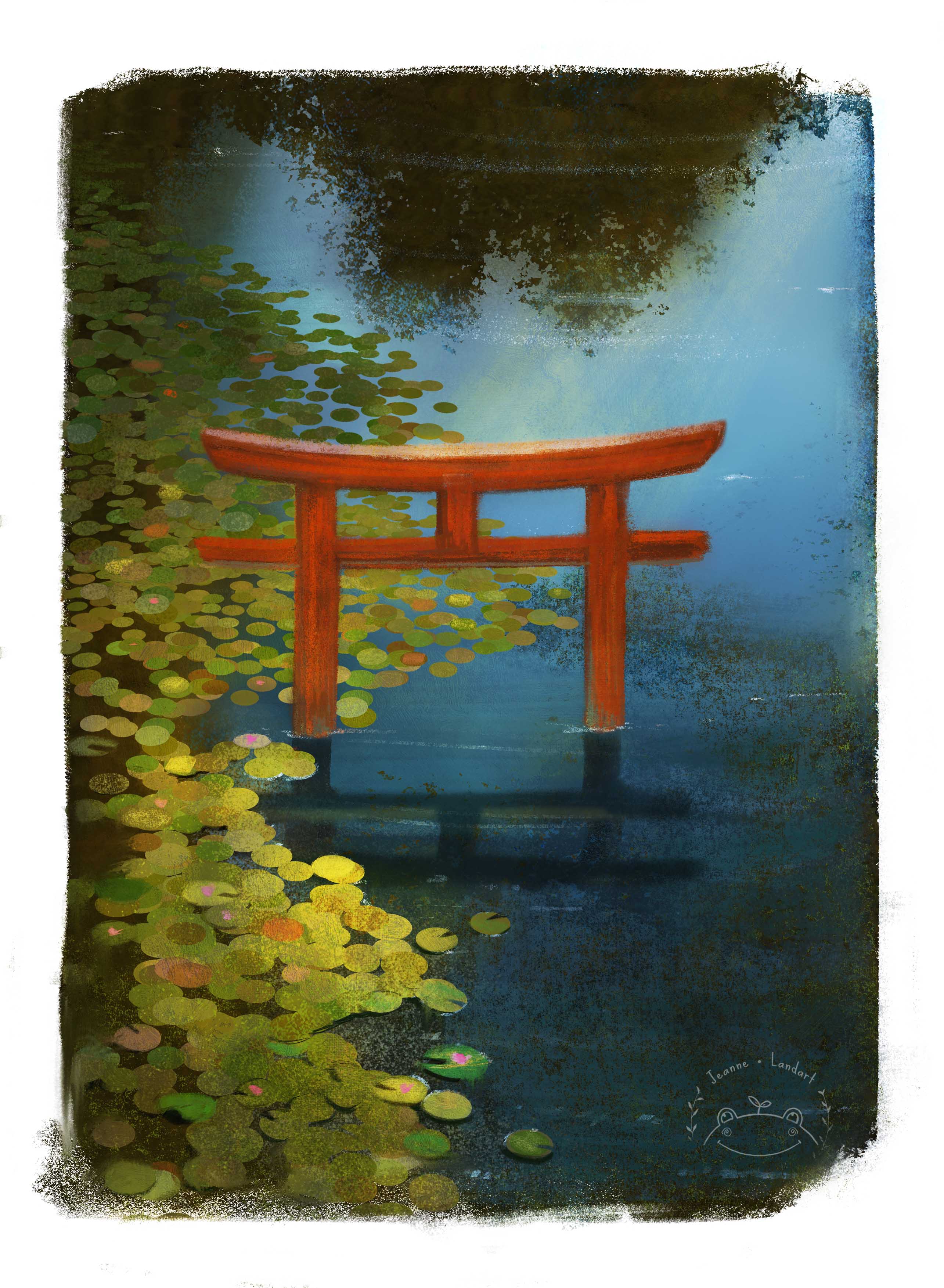 Digital Illustration of a landscape